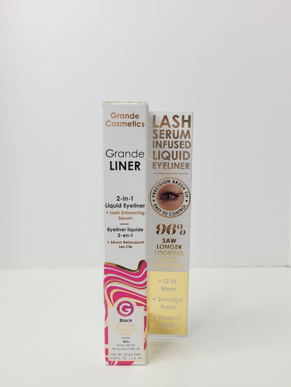 Grande Cosmetics Grande Liner 2-in-1 Liquid Liner Lash Enhancing Serum in Black